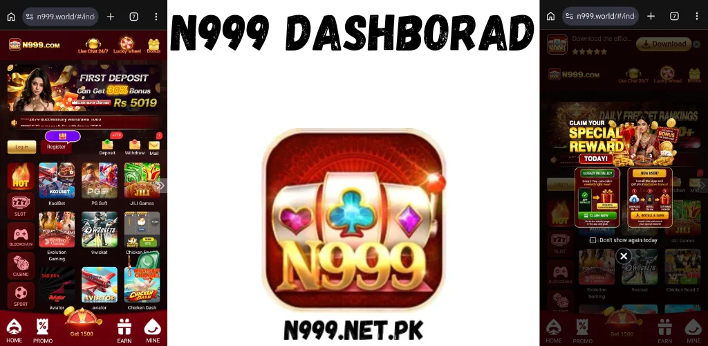 N999 Dashborad n999.net.pk