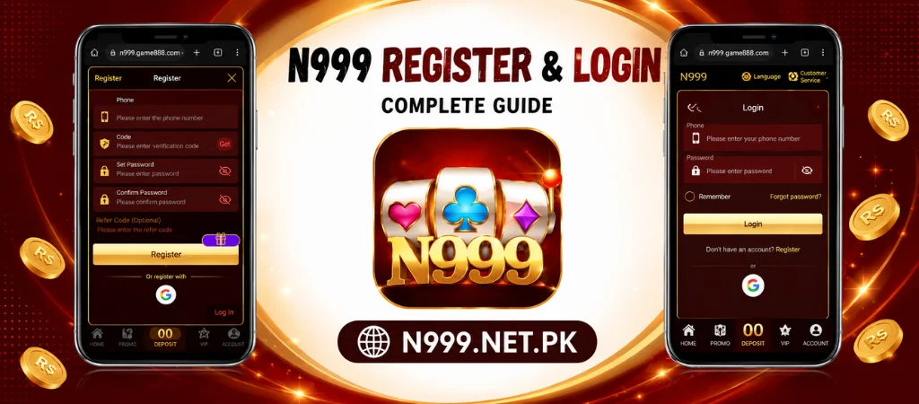 N999 register and login on n999.net.pk